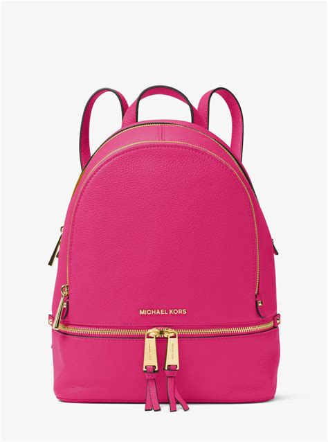 michael kors rhea medium pink|Michael Kors rhea backpack.